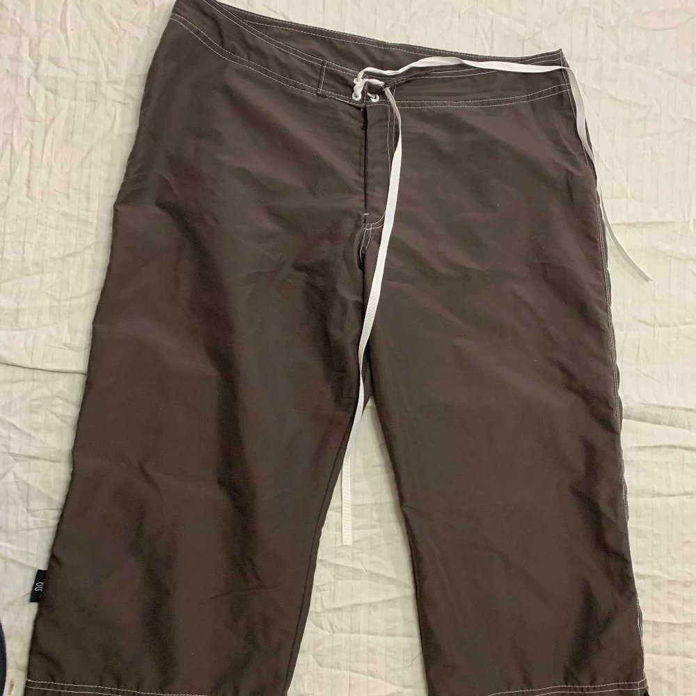 🍎🍎🍎 MELIKA WOMENS SWIM UNLINED CAPRIS PANTS SIZE L  🍎🍎🍎